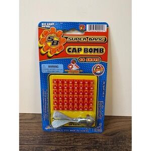 Vintage Ja-Ru Metal Super Bang Cap Grenade Bomb With 48 Shots Jaru SEALED